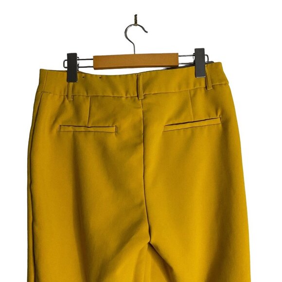 Dalia Women's Mustard Yellow Ankle Dress Pants - Picture 8 of 9